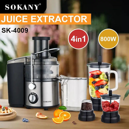 GlowBlend 4-in-1 800W Juicer Extractor