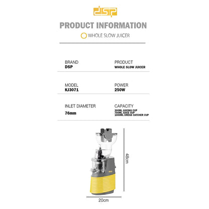 GlowBlend 250W Automatic Juice Press