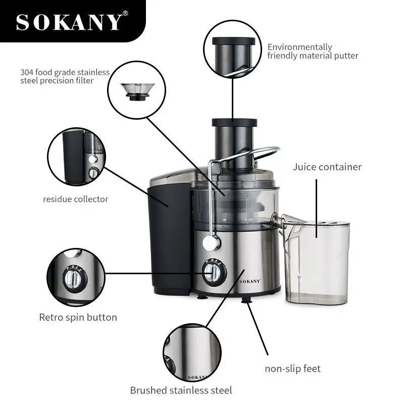 GlowBlend 4-in-1 800W Juicer Extractor